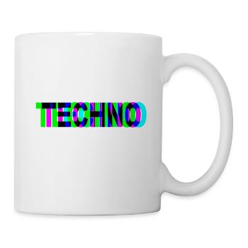 TECHNO DJ Raver EDM Rave Party gift - Mug - white - Right