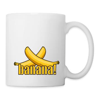 banaan! - Mok - wit - Rechts