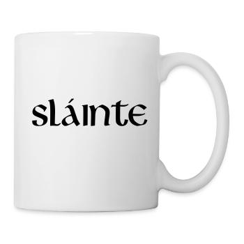 Slainte texte de - Mug blanc - blanc - Droite