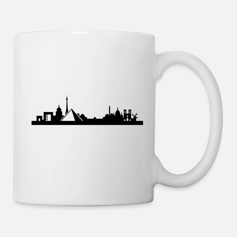 Horizon de Paris Louvre - Mug blanc - blanc