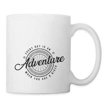 every day is an adventure black - Mug - white - Right
