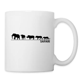 The big five - Tasse - Weiß - Rechts