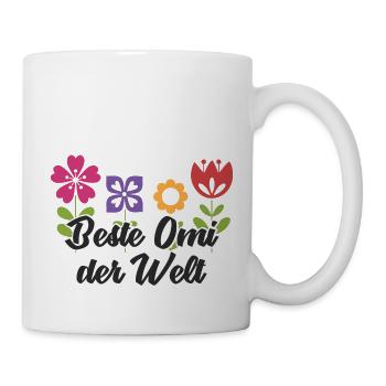 Beste Omi der Welt Oma Geschenk - Tasse - Weiß - Rechts