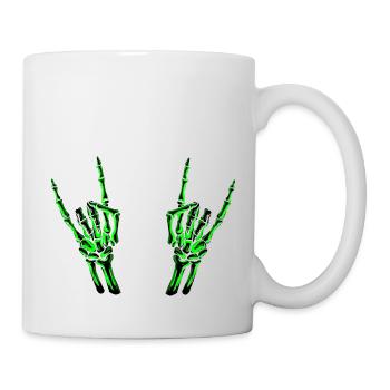 Skeleton Rock Hands - Mug - white - Right