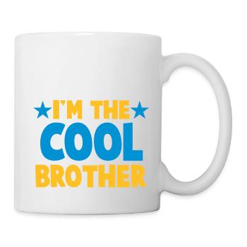 Ich bin der Bruder COOL! - Tasse - Weiß - Rechts