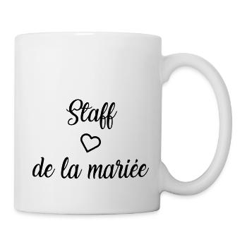Staff of the bride - Mug - white - Right