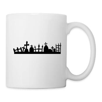 Cimetière d'halloween - Mug blanc - blanc - Droite