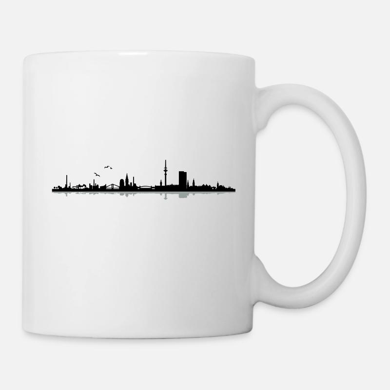 Hamburg Skyline - Tasse - Weiß