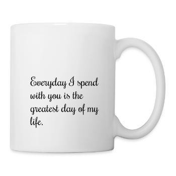 citations d'amour De - Mug blanc - blanc - Droite
