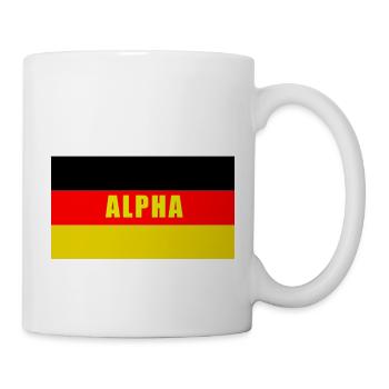 Alpha Germany yellow - Mug - white - Right