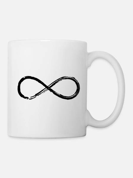 Infinity Unendlichkeit Symbol Lemniskate Acht 8 - Tasse - Weiß