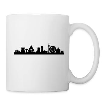 Ruhrpott-Skyline - Tasse - Weiß - Rechts