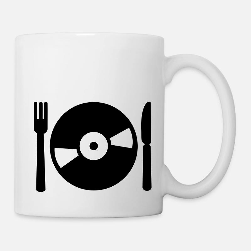 Vinyl Schallplatte - Tasse - Weiß