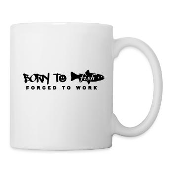born to fish (G, 1c) - Tasse - Weiß - Rechts