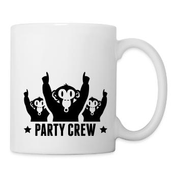 party_crew_affen_g1 - Mug - white - Right