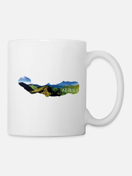 Azores Boca do Inferno Azoren Portugal Aussicht - Tasse - Weiß