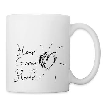 Zuhause süßes Zuhause - Tasse - Weiß - Rechts