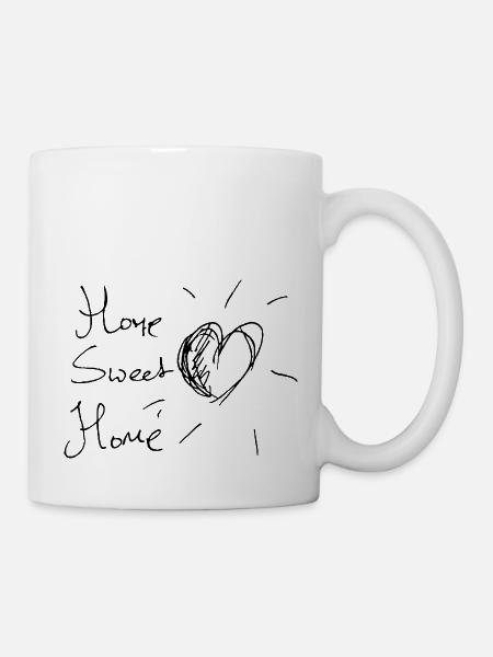 Zuhause süßes Zuhause - Tasse - Weiß