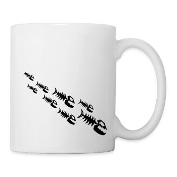 Fish Bone Monsters - Tasse - Weiß - Rechts