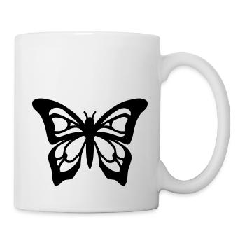 papillon - Mug blanc - blanc - Droite