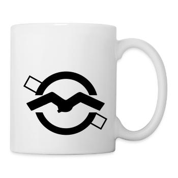 Segelflugzeug Flugplatz Logo ICAO - Tasse - Weiß - Rechts