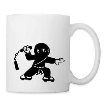 ninja - Tasse - Weiß - Rechts