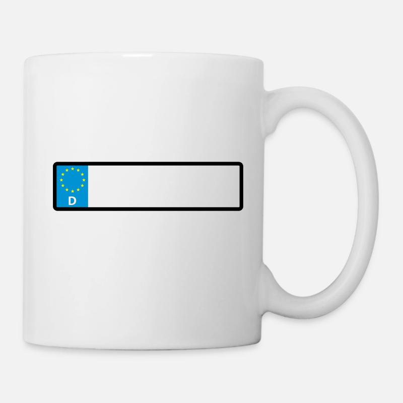 Namensschild - Tasse - Weiß