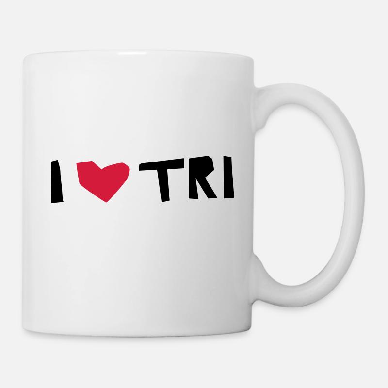 triathlon freestyle - Tasse - Weiß