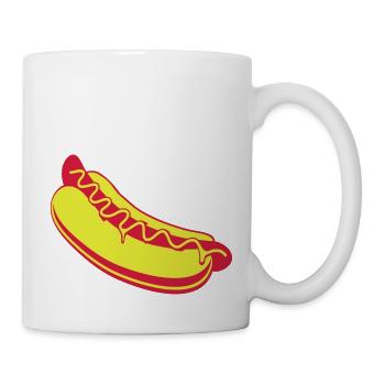 Hot dog - Tasse - Weiß - Rechts