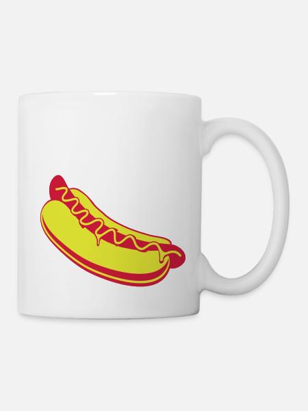 Hot dog - Tasse - Weiß