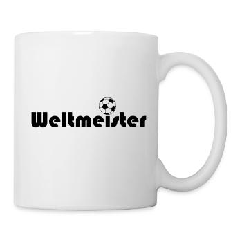 Weltmeister Fußball - Tasse - Weiß - Rechts