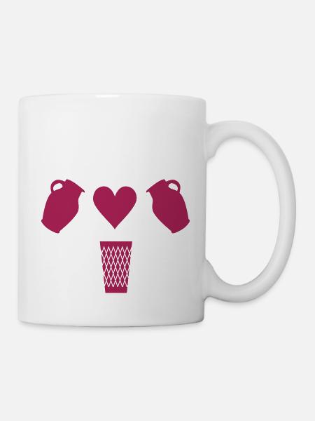 Bembel Love - Apfelwein und Geripptes - Tasse - Weiß