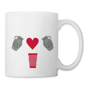 BEMBEL UND GERIPPTES - Apfelwein Motive - Tasse - Weiß - Rechts