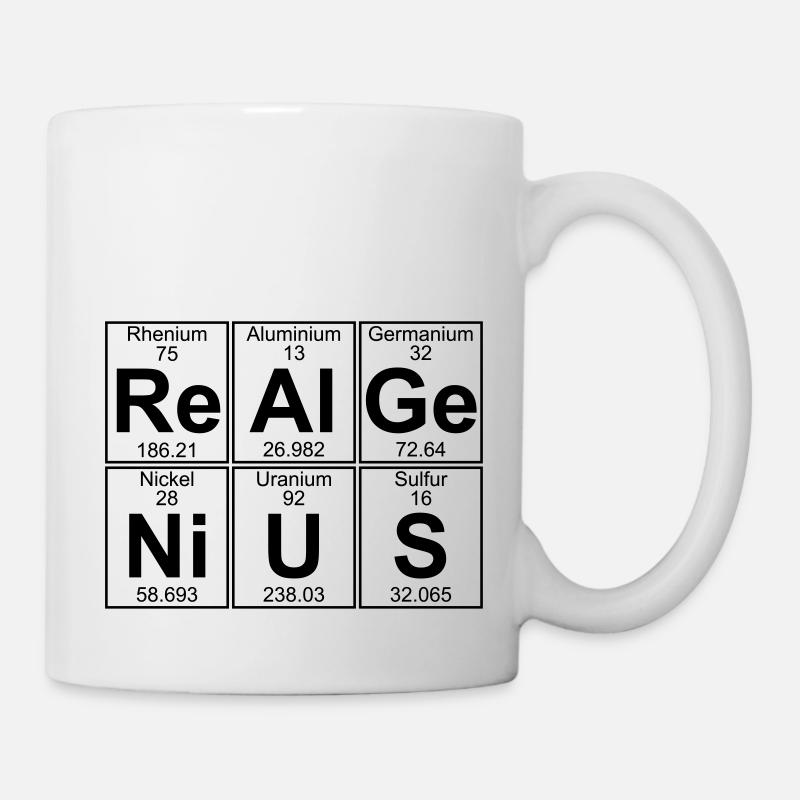 Re-Al-Ge-Ni-U-S (real genius) - Full - Mug - white