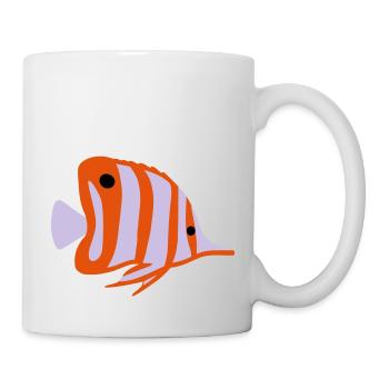 chelmon rostratus vektor - Mug - white - Right