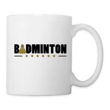 Badminton Stars Logo - Tasse - Weiß - Rechts