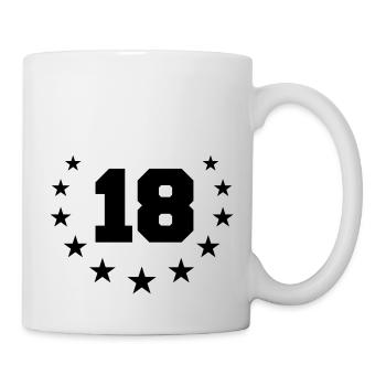 Number 18 Design - Mug - white - Right