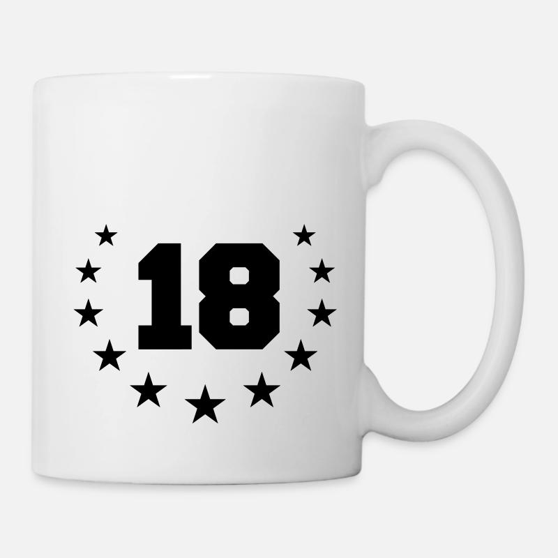 Number 18 Design - Mug - white