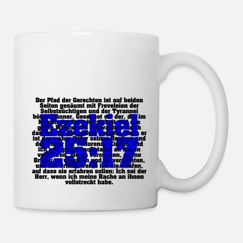 Ezekiel 25:17 - Mug blanc - blanc