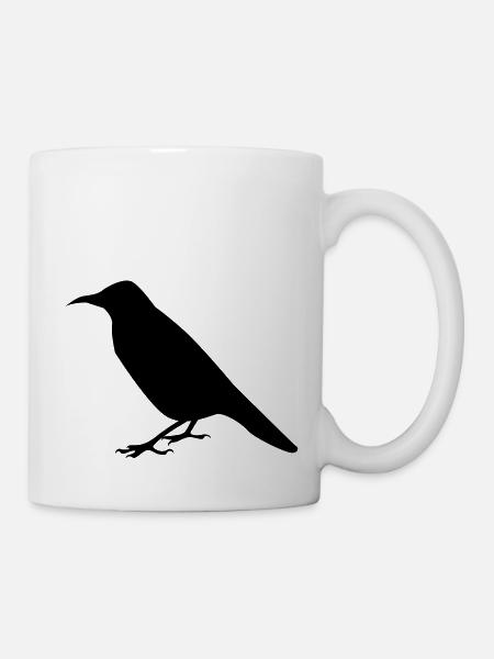 raven crow - Mug - white
