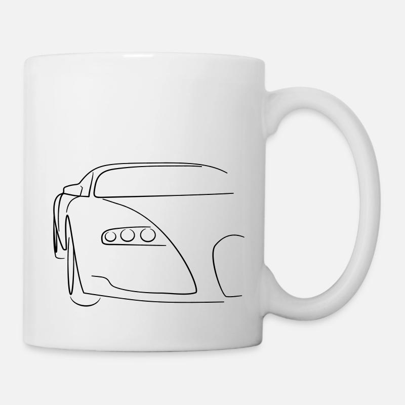 Race Car Tribal - Tasse - Weiß