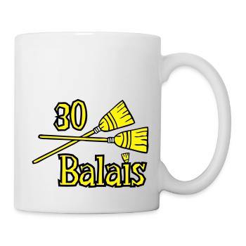 30 brooms anniversary - Mug - white - Right