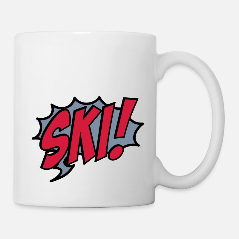 ski - Tasse - Weiß