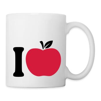 I Love Apple - Tasse - Weiß - Rechts