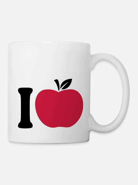 I Love Apple - Tasse - Weiß