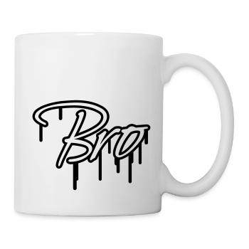 Bro Graffiti Design - Tasse - Weiß - Rechts