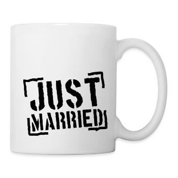 Just Married Stamp Design - Mug blanc - blanc - Droite