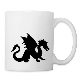 chinesischer drache chinese dragon tattoo fire - Tasse - Weiß - Rechts