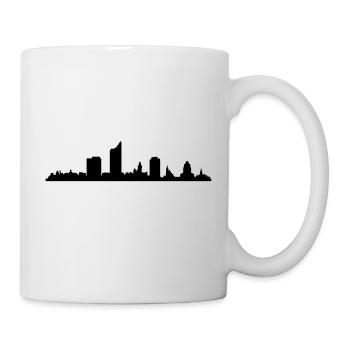 Skyline Leipzig - Tasse - Weiß - Rechts