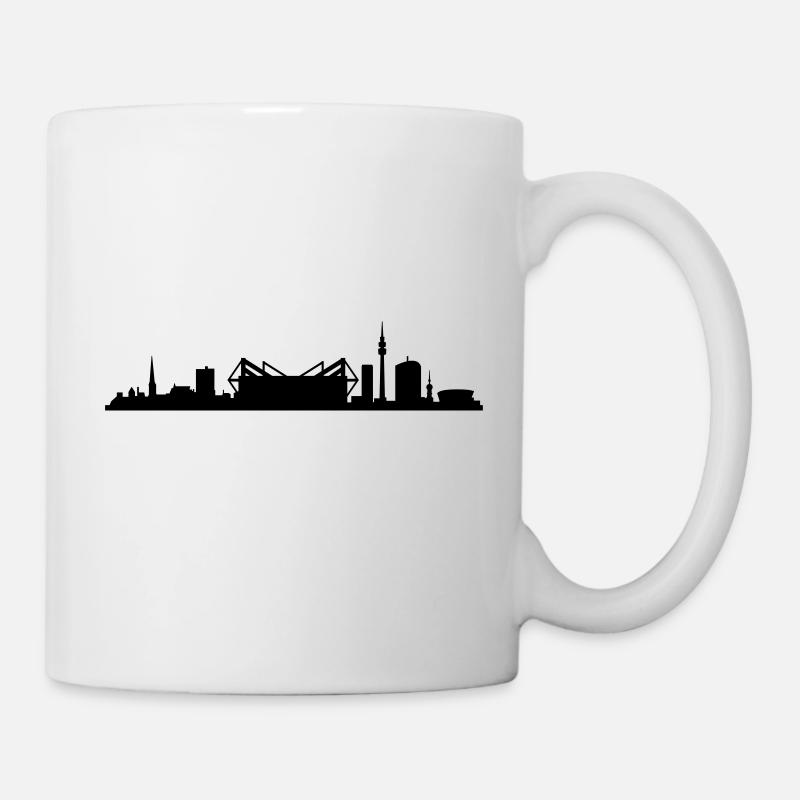 Skyline Dortmund Stadion - Tasse - Weiß